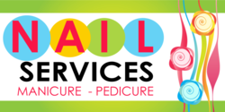 Manicure Pedicure Nail Services Banner