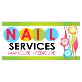 Manicure Pedicure Nail Services Banner