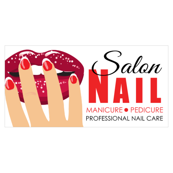 Custom Vinyl Banners Signs for Nail Salons