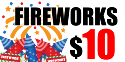 Fireworks From Custom Price Banner Blasting Rockets Design