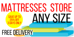 Mattress Store Any Size Free Delivery Banner