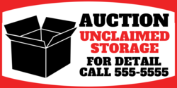 Unclaimed Storage Auction Banner