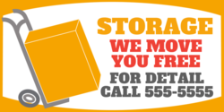 Furniture Dolly We Move You Free Storage Banner