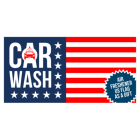 American Patriotic Car Wash Banner