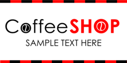Text Only Coffee Shop Banner