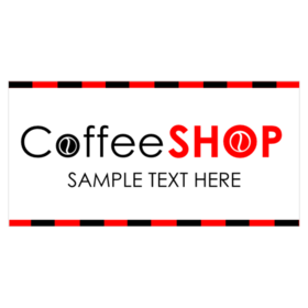 Text Only Coffee Shop Banner