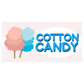Pink and Blue Cotton Candy Banner