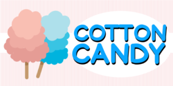 Pink and Blue Cotton Candy Banner