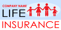 Family Silhouette Life Insurance Banner