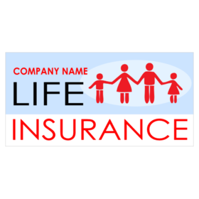 Family Silhouette Life Insurance Banner