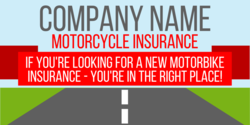 Personalized Motorcycle Insurance Coverage Banner
