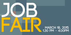 Two Tone On Dark Background Job Fair Banner