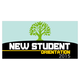 New Student Orientation Banner Tree On A Hill Design