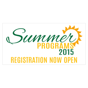 Summer Program Sunny Registration Banner