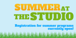 Summer Studio Program Registration Banner