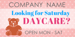 Saturday Daycare Banner