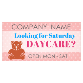 Saturday Daycare Banner