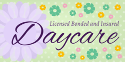 Licensed Bonded Daycare Banner