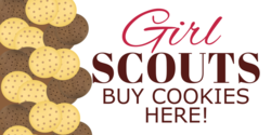 Girl Scouts Cookies Buy Here Banner