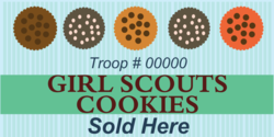 Girl Scouts Cookies Sold Here Troop Banner