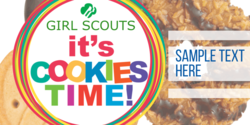 Girl Scouts Cookies It's Cookie Time Banner