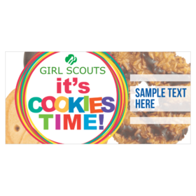 Girl Scouts Cookies It's Cookie Time Banner
