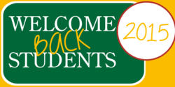 Chalkboard Green Boxed In Welcome Back Students Banner