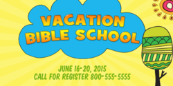 Vacation Bible School Registration Banner