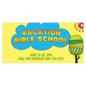 Vacation Bible School Registration Banner