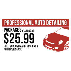 Auto Detail Packages Banner