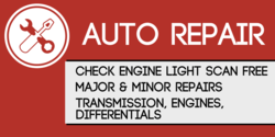 Check Engine Light Auto Repair Banner