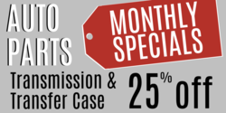 Auto Parts Monthly Special Banner