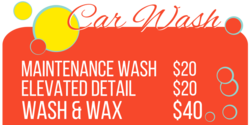 Car Wash and Detail Banner