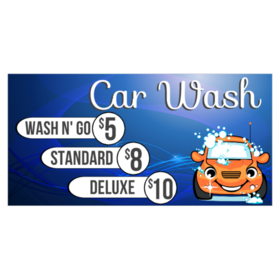 Wash N Go Car Wash Banner