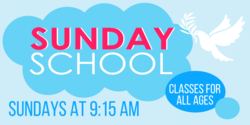 Sunday School In Clouds By Dove Banner