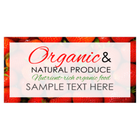 Organic Natural Produce Banner