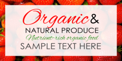 Organic Natural Produce Banner