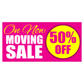 moving sale banners from 9 00