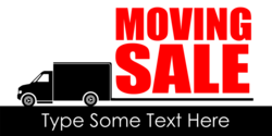 Truck Pulling Moving Sale Trailer Banner