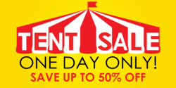 Circus Designed Tent Sale Banner