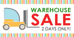 Warehouse Sale Fork Lift Barcode Design Banner