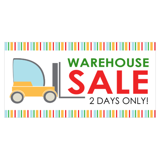Warehouse Sale Banner!