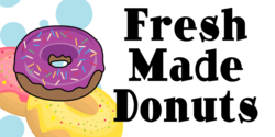 Fresh Donut Stand Banner