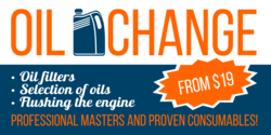 Oil Change From Price Banner
