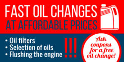 Fast Oil Change Banner