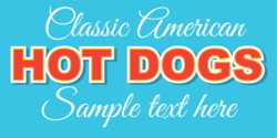 American Hot Dogs Banner