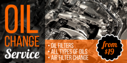 Oil Change From $Cost Banner