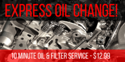 10 Minute Oil Change Banner