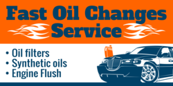 Synthetic Oil Change Banner