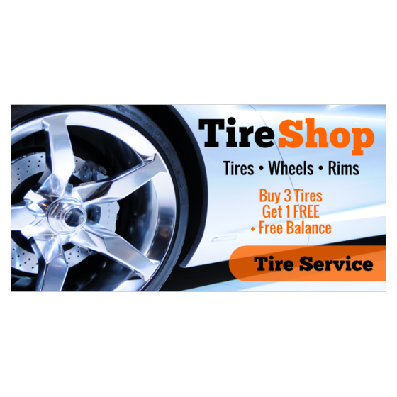 Tire Banners Banners Tire Shops Use for Promoting Tire Sales